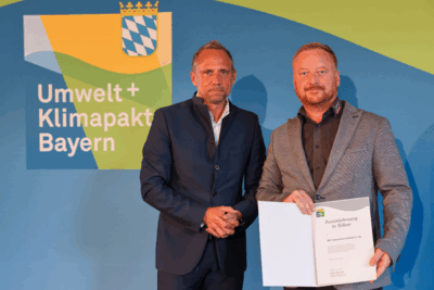 „Umwelt- und Klimapakt Bayern“-Auszeichnung für die ZMT Automotive