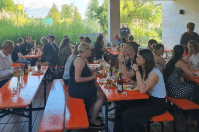 Gelungene Grillfeier im Ludwigsgarten